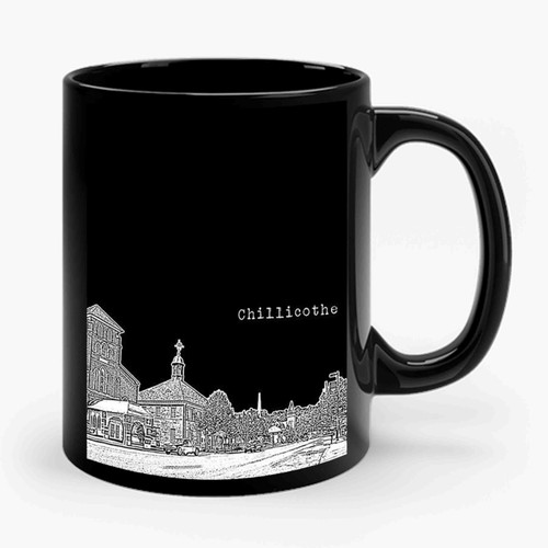 Chillicothe Ohio Skyline Ceramic Mug