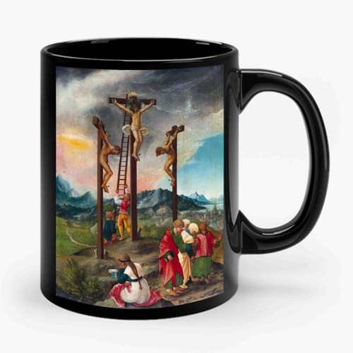 Christ On The Cross Between Ceramic Mug