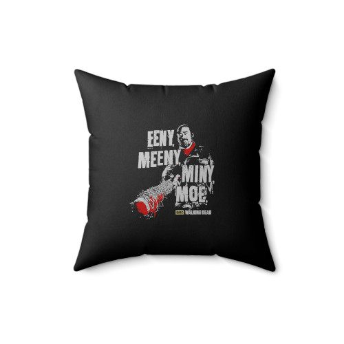 The Walking Dead Eeny Meeny Miny Moe Negan Lucille Square Pillow Cover