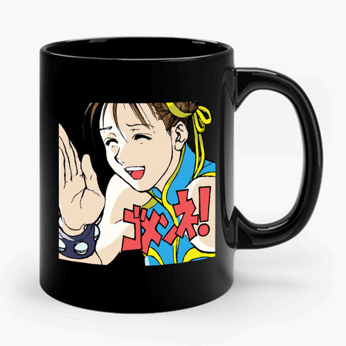 Chun-Li Gomen Ne! Ceramic Mug