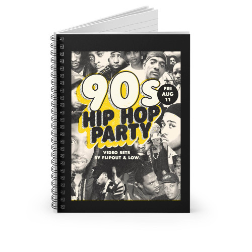 90S Hip Hop Spiral Notebook