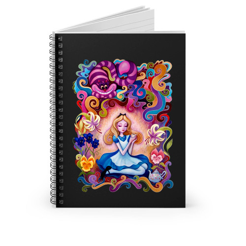 Alice Through The Looking Glass Art Spiral Notebook
