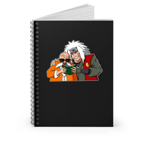 Anime Funny Jiraiya And Muten Roshi Hentai Harem Spiral Notebook