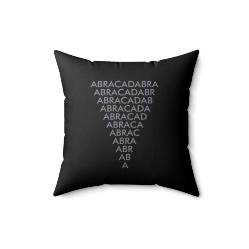 Abracadabra Magic Spells Square Pillow Cover