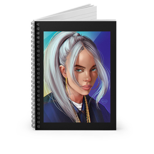Billie Eilish Anime Spiral Notebook