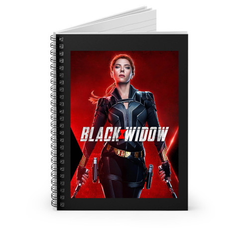 Black Widow With Gun Spiral Notebook