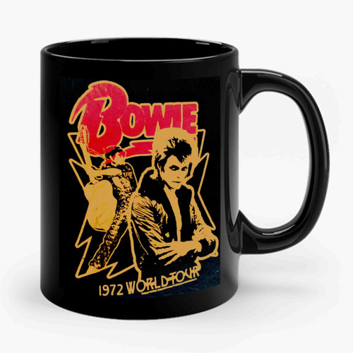 David Bowie 1972 World Tour Ceramic Mug