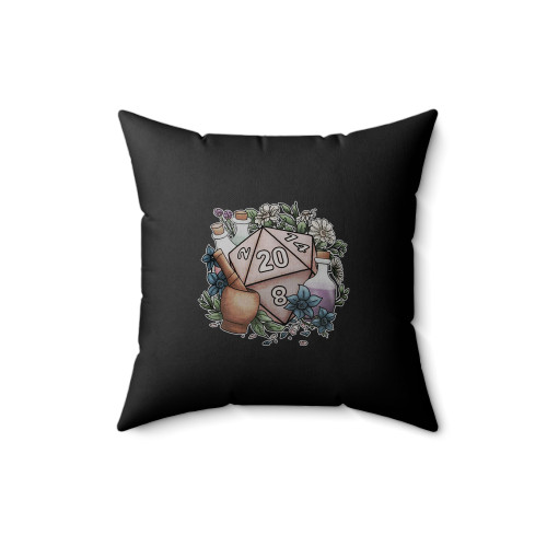 Alchemist D20 D&D Tabletop Gaming Square Pillow Cover