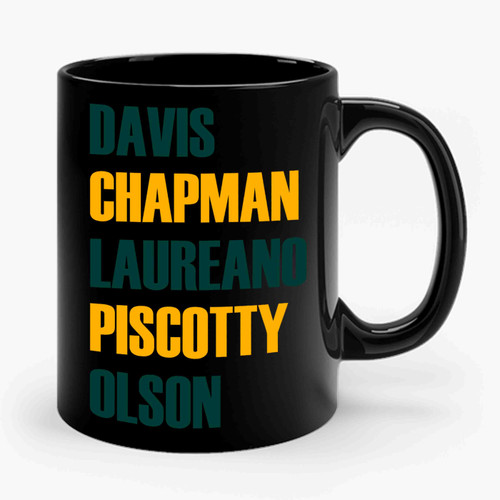 Davis Chapman Laureano Piscotty Olson Athletics Players Ceramic Mug