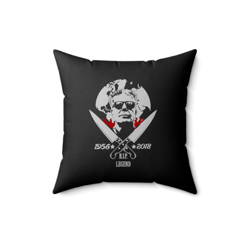 Anthony Bourdain Rip Legendary Chef No Reservations Square Pillow Cover