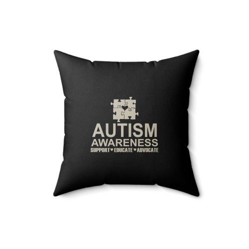 Autism Awareness Support Full Of Love Square Pillow Cover