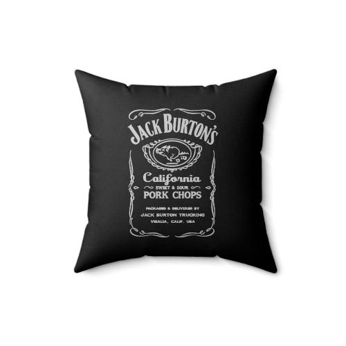 Big Trouble In Little China Jack Burton's Pork Chops Square Pillow Cover