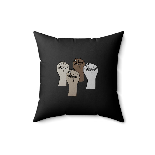 Black Lives Matter Hand Square Pillow Cover