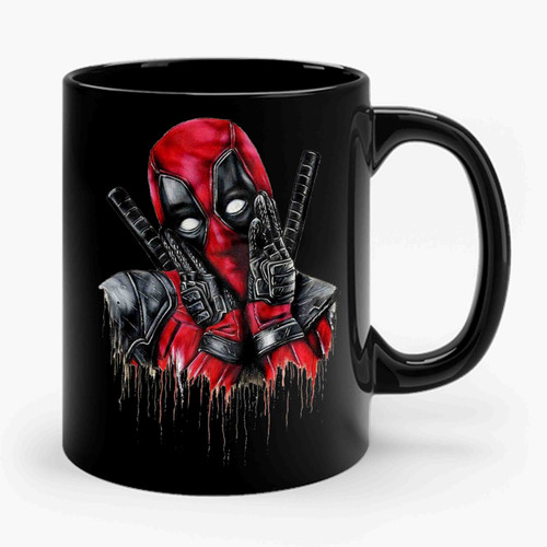 Deadpool Funny Emotions Ceramic Mug