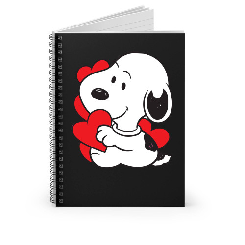 Cute Dog In Love Spiral Notebook