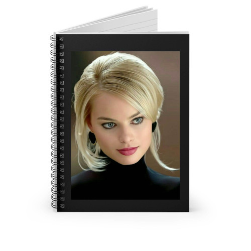Cute Margot Robbie Beautiful Spiral Notebook