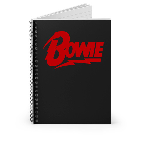 David Bowie Rock Spiral Notebook