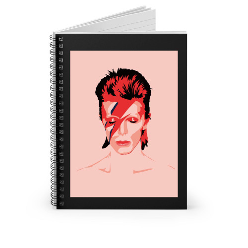 David Bowie Vintage Spiral Notebook