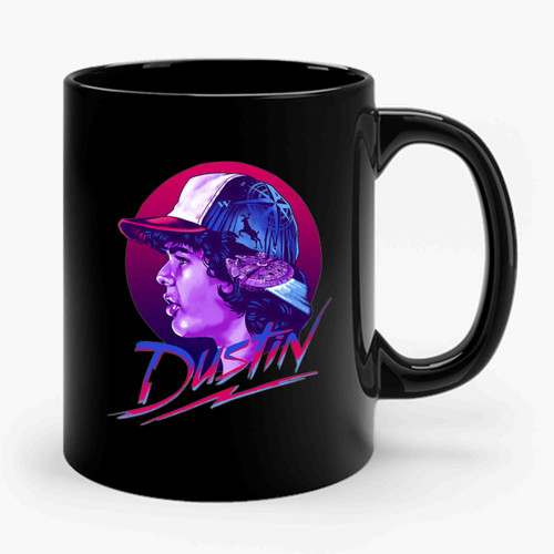 Dustin Stranger Things Dustin 80's Style Ceramic Mug Dustin Stranger Things Dustin 80's Style Ceramic Mug