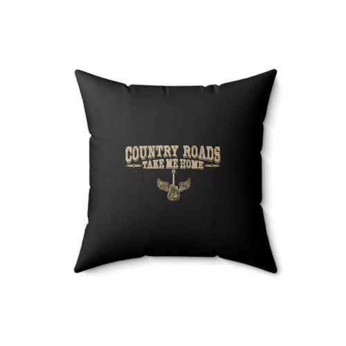 Country Roads Take Me Home Square Pillow Cover