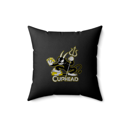 Cuphead Deal With The Devil Square Pillow Cover