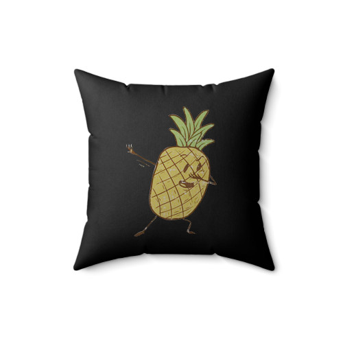 Dabbing Pineapple Pineapple Lover Funny Dabbing Square Pillow Cover