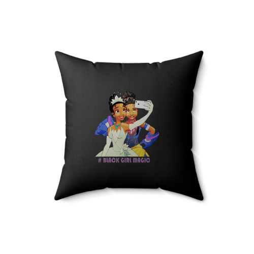 Disney Princess Black Girl Magic Square Pillow Cover