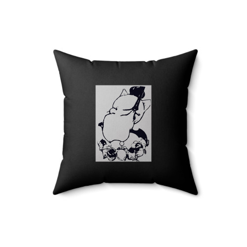 Ffxiv A Realm Reborn Primal King Moogle With The Gangster 2 Square Pillow Cover