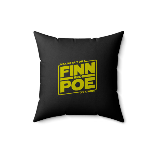 Finn And Poe Making Out On A Triple X-Wing Square Pillow Cover