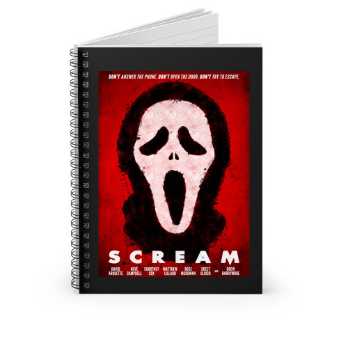 Dont Answer The Phone Dont Open The Door Dont Try To Escape Quote Of Scream Spiral Notebook Dont Answer The Phone Dont Open The Door Dont Try To Escape Quote Of Scream Spiral Notebook