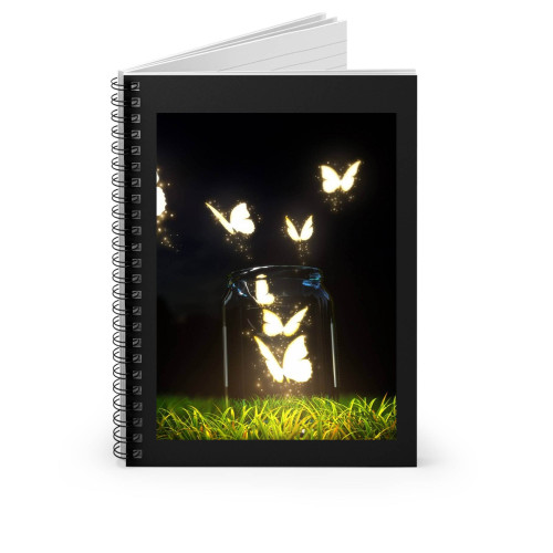 Firefly Butterfliers Spiral Notebook