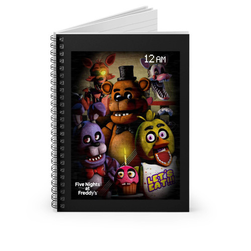 Five Nights At Freddys Game Spiral Notebook