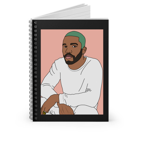 Frank Ocean Pink & White Theeseee Colors Yesss Spiral Notebook