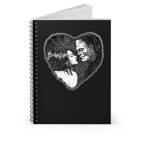 Frankenstein And Bride Spiral Notebook