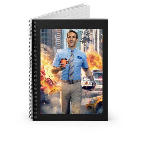 Free Guy Ryan Reynolds Spiral Notebook