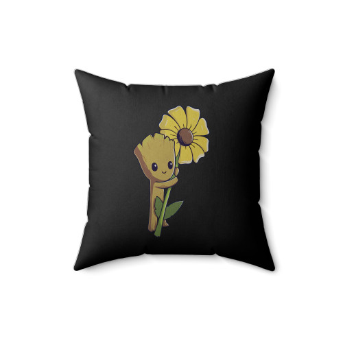 Groot Sun Flower Square Pillow Cover