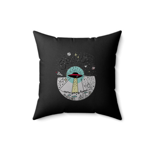 Hold On We're Going Home Starseed Space Illustration Square Pillow Cover