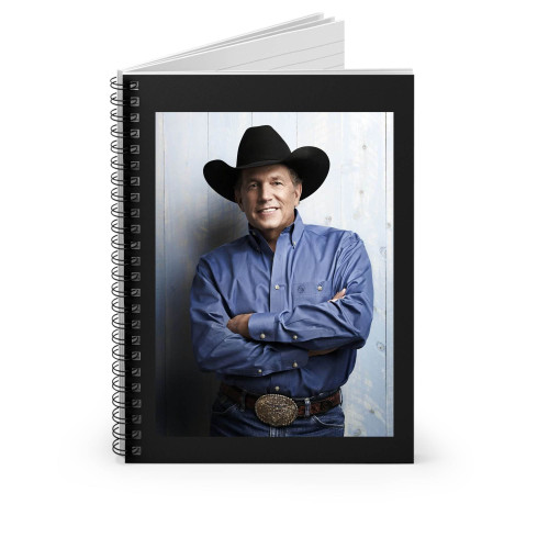 George Strait Face Art Spiral Notebook