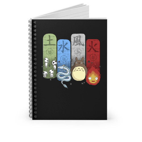 Ghibli Elemental Charms Spiral Notebook