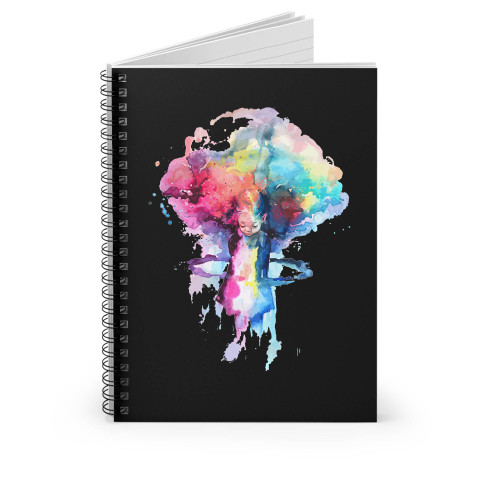 Girl Mushroom Cloud Nuke Atompilz Spiral Notebook