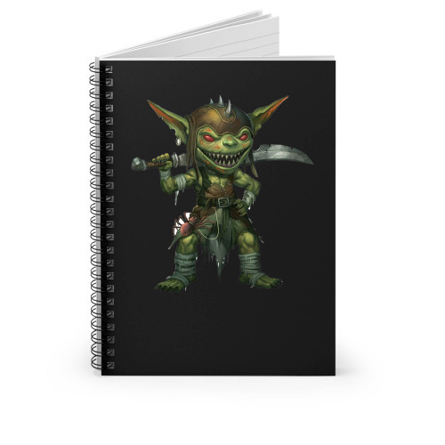 Goblin Illustration Spiral Notebook