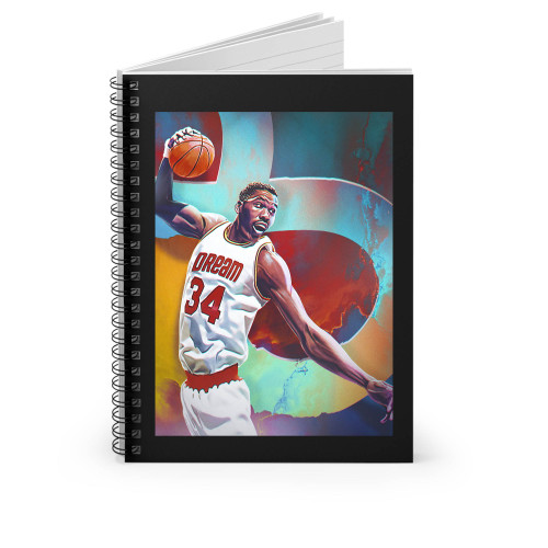 Hakeem The Dream Olajuwon Nba Spiral Notebook