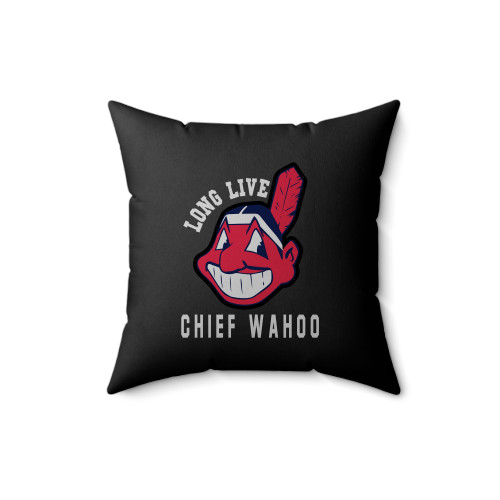 Long Live Chief Wahoo Cleveland Indians Baseball Square Pillow Cover