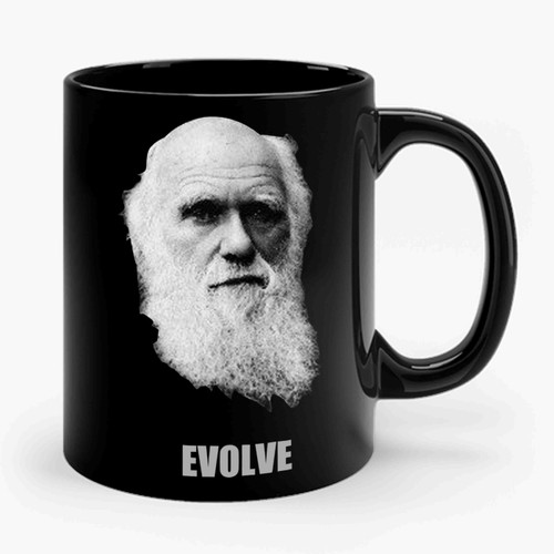 Evolve Charles Darwin Biologist Ecologist Scientist Ceramic Mug