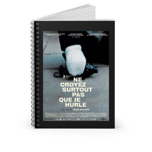 Just Dont Think Ill Scream Movie Spiral Notebook