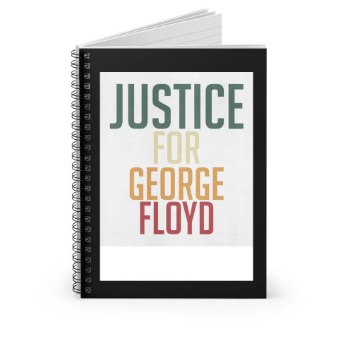 Justice For George Floyd Spiral Notebook