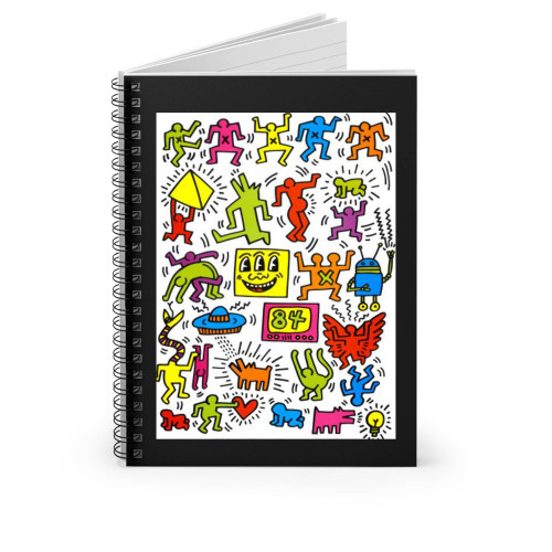 Keith Haring 4 Spiral Notebook
