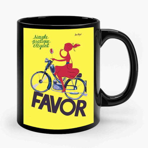 Favor Bikes Vintage Ceramic Mug