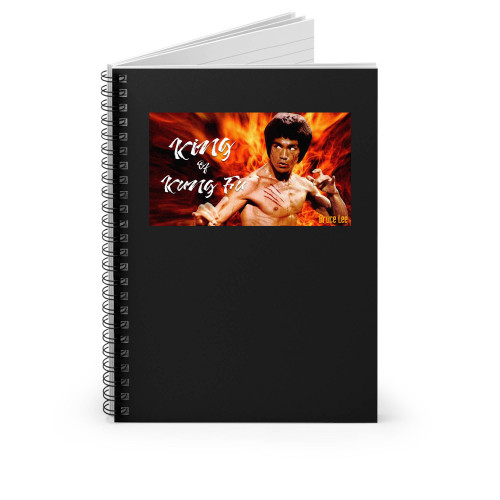 King And Kung Fu Bruce Lee Spiral Notebook