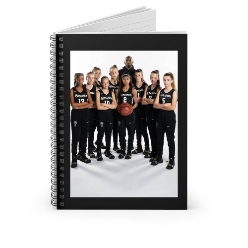 Kobe Bryant And His Daughters Spiral Notebook